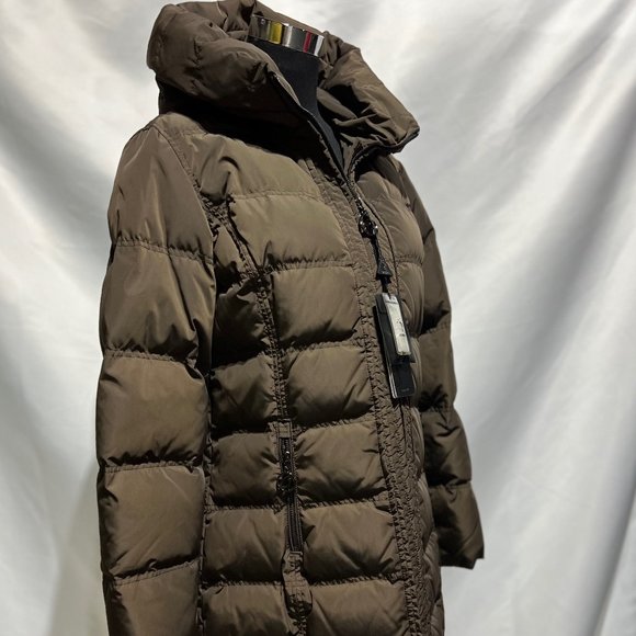 New Duck Down Flash Geo Super Warm Winter Coat & Puffer Jacket Large in Tan - Picture 7 of 14